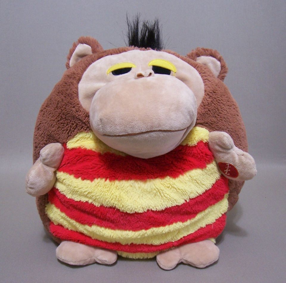MushaBelly Snoozems Monkey Plush Pillow w/Sounds Musha Belly Red 