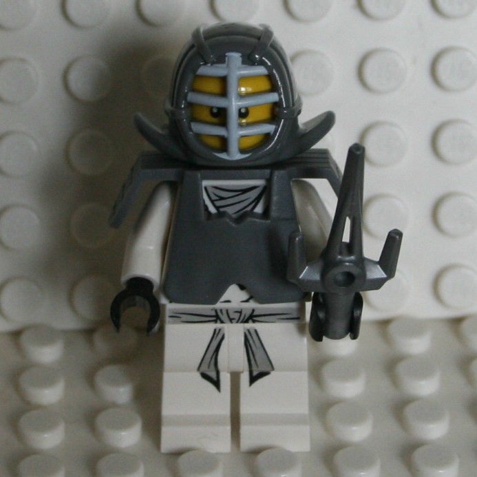 LEGO NINJAGO NINJA KENDO ZANE MINI FIGURE & MINIFIGURE WEAPON