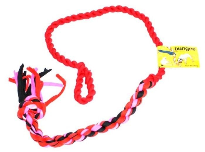 Cotton BUNGEE Dog Hanging Tug Toy SAFE FUN Self Entertaining   OZ MADE 