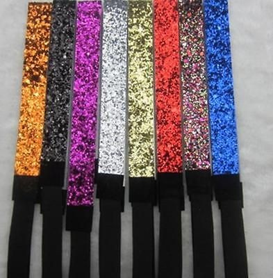 Mix 8pcs GLITTERY HEADBAND Glitter Stretch SPARKLY Softball Sports 