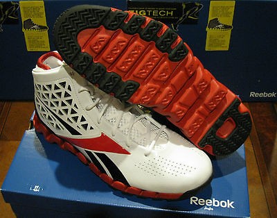 Reebok ZigTech   Zig Slash   White Black Red   Mens size 12D New in 