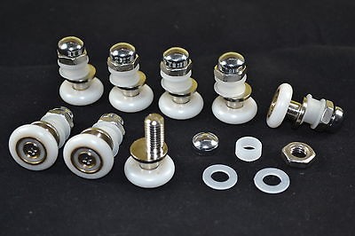 set of 8 shower door rollers m06b d 22mm from