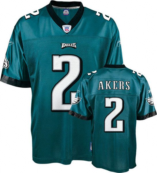 David Akers Youth Jersey Reebok Green Replica 2 Philadelphia Eagles 