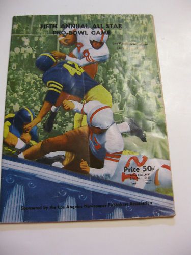 1955 NFL PRO BOWL FOOTBALL PROGRAM DOAK WALKER OTTO GRAHAM HILL 