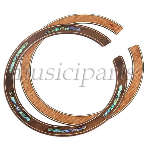   Pcs Guitar Abalone Inlaid Rosette for Acoustic Guitar Rosewood