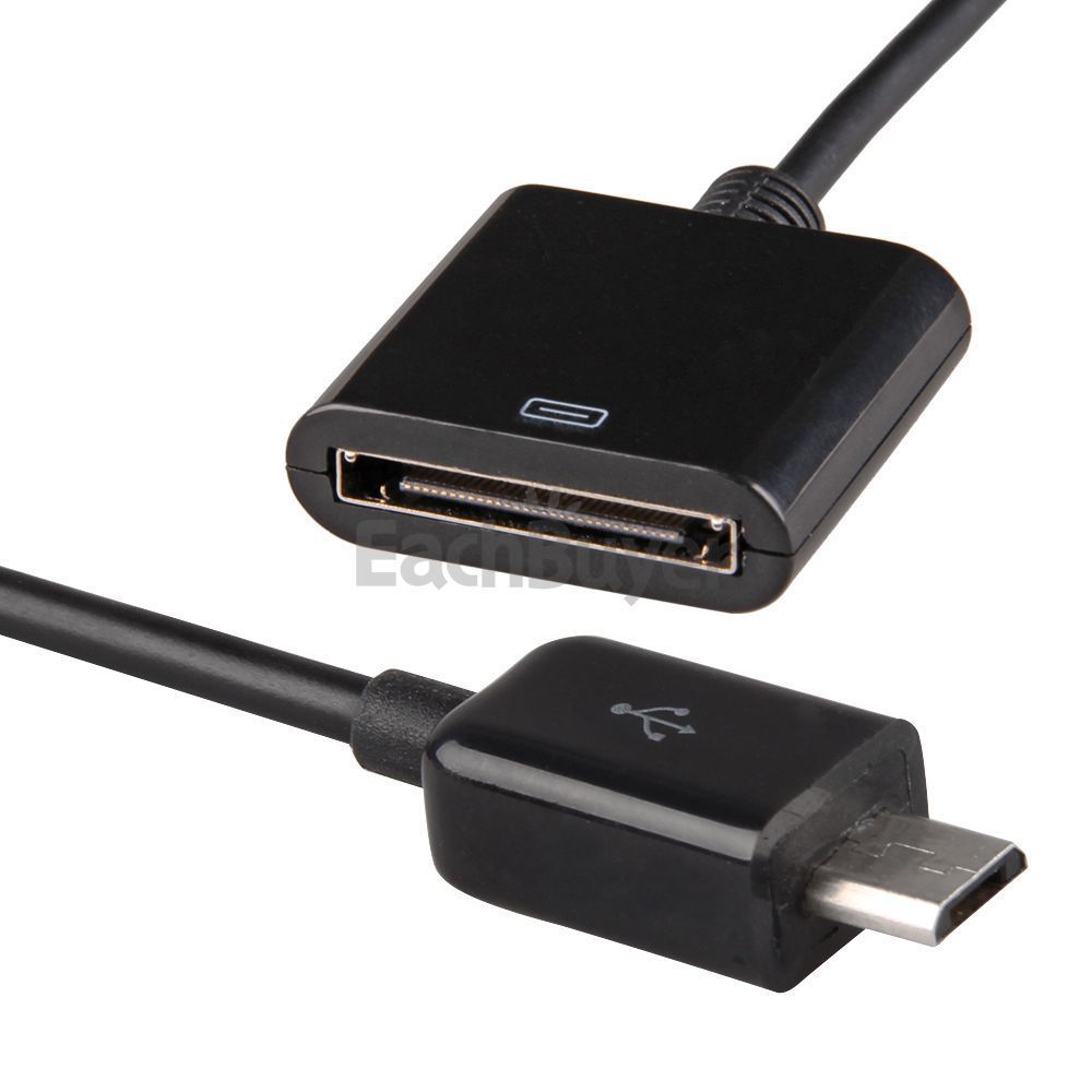 Micro USB 30 Pin Hembra A 5 Pin Macho Adaptador Para iPhone iPad 