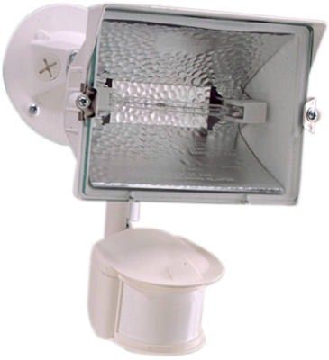 Cooper Lighting MS188W 300 Watt White Motion Activated Halogen Regent 