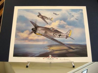 Abbeville Kids JG26 Fw190 Jerry Crandall 4 Luftwaffe Signed Aviation 