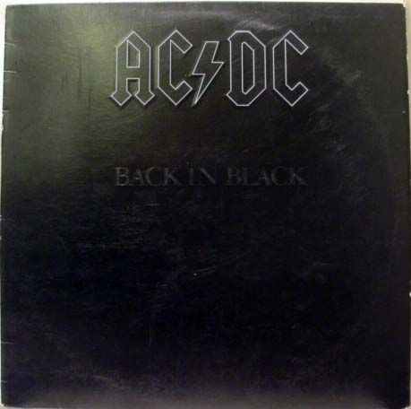 AC DC Back in Black LP SD 16018 VG RL Ludwig 1st 1980