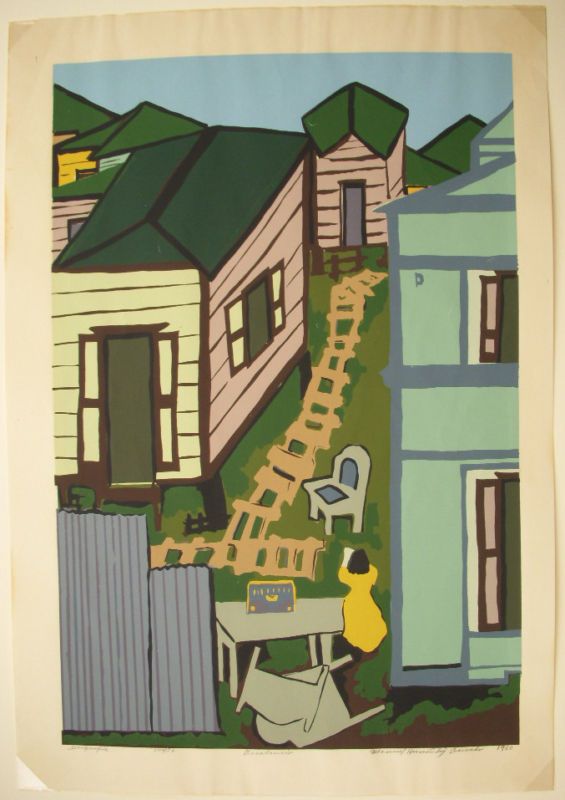 Orig Color Serigraph Manuel Hernandez Acevedo 1960