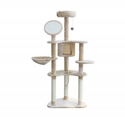 Pawhut 60 Cat Tree Kitten Condo Furniture Scratch Post Pet House 