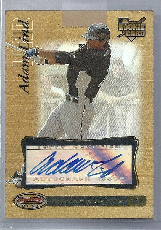 2007 Bowmans Best Adam Lind Gold RC REFRACTOR AUTO AUTOGRAPH SICK /50 