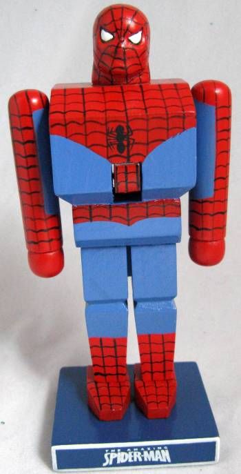 Kurt Adler 7 Spiderman Wooden Nutcracker FreeS H