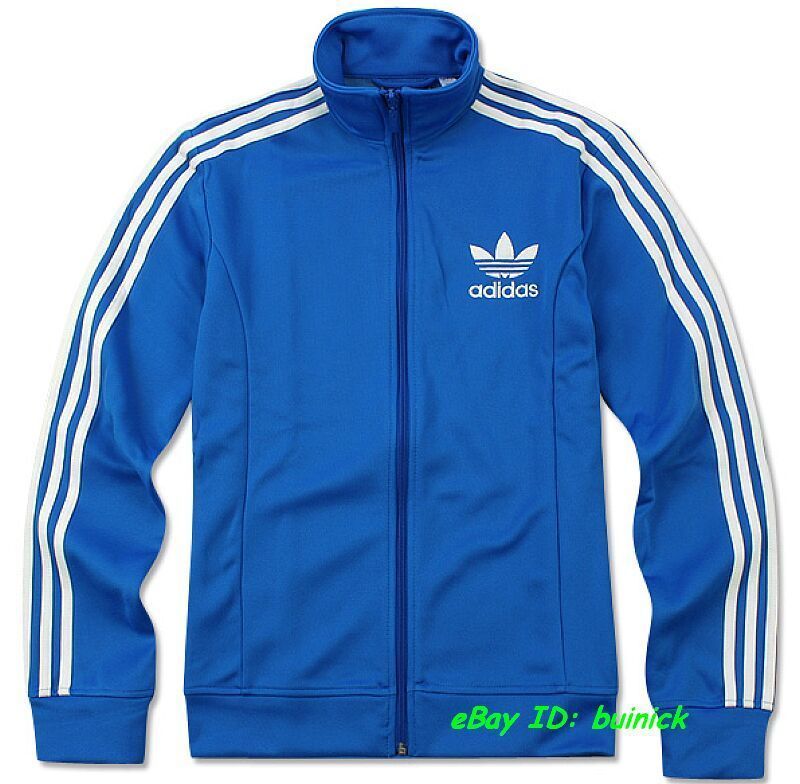 ADIDAS SPORTY EUROPA TRACK TOP JACKET Blue White firebird new S