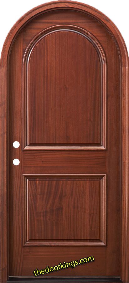 Mahogany Exterior Round Top Door African Mahogany RT2