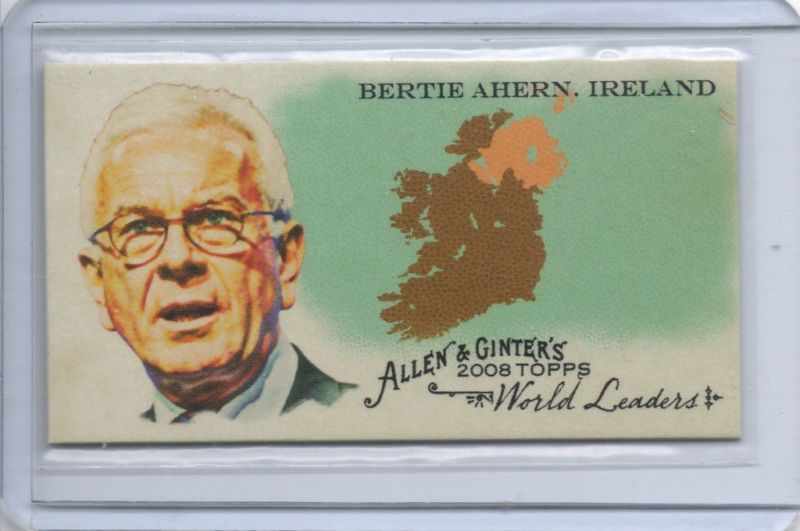 2008 Allen Ginter Mini World Leaders WL21 Bert Ahern