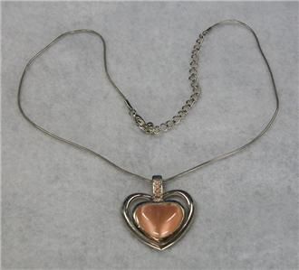 faux silver heart necklace from tv s bewitched