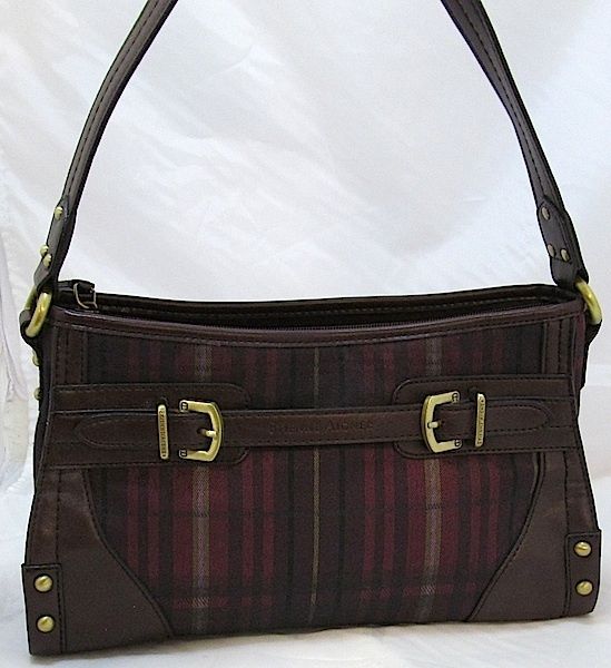 Etienne Aigner Plaid Purse Shoulder Bag Handbag with Wallet