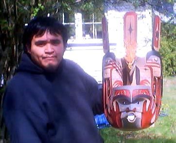 Rylan demonstrated his carving technique at The Heard Museum Indian 