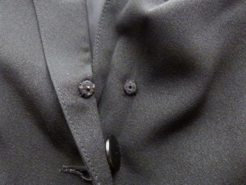 Vintage Albert Nipon Gidding Jenny Black Crepe Suit Evening Jacket Sz 