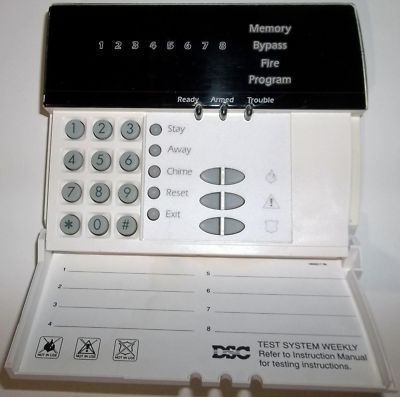 DSC POWER SERIES 5508Z PC5508Z 8 ZONE LED ALARM SECURITY KEYPAD