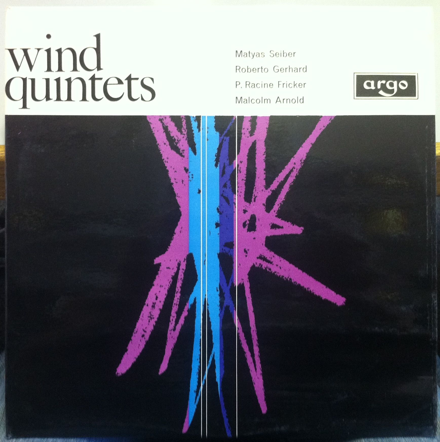 ED1 Oval Argo LONDON WIND QUINTET seiber gerhard arnold LP Mint  ZRG 