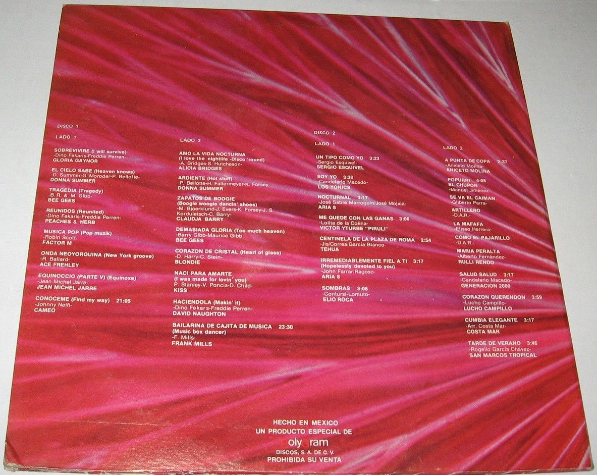 KISS   JEAN MICHEL JARRE   BLONDIE   MEXICAN LP PROMO double 