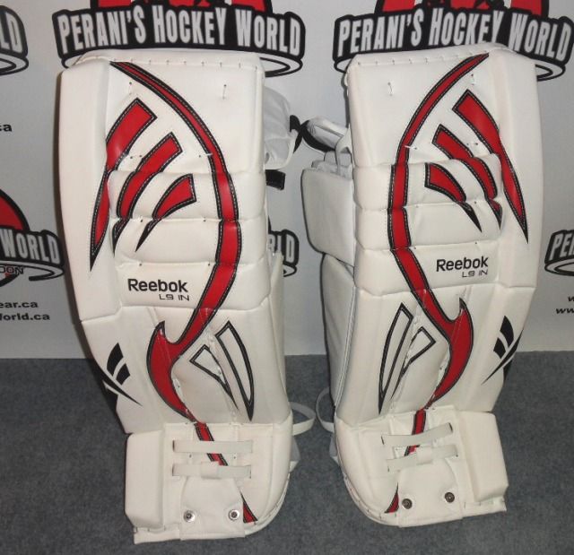 New RBK Larceny L9 Intermediate Goalie Pads L K