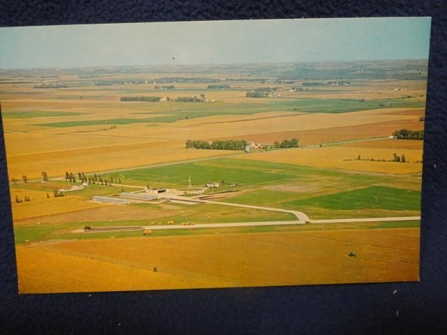 Algona Municipal airport. Algona, Iowa. Fine vintage view. Unused 