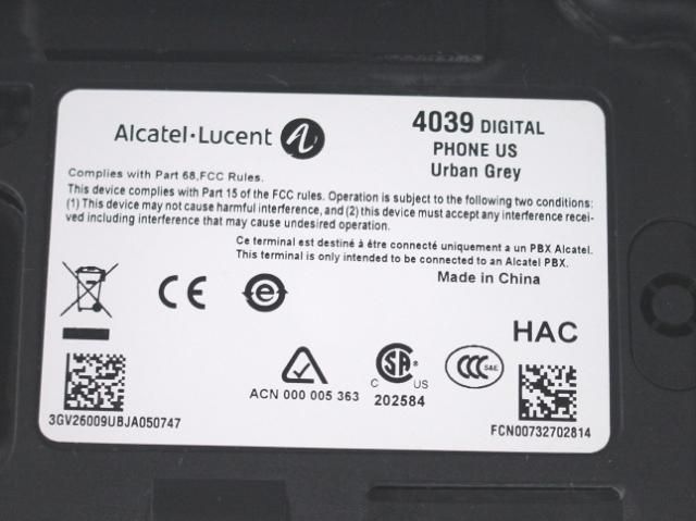 you are viewing a used alcatel lucent 4039 digital telephone urban 