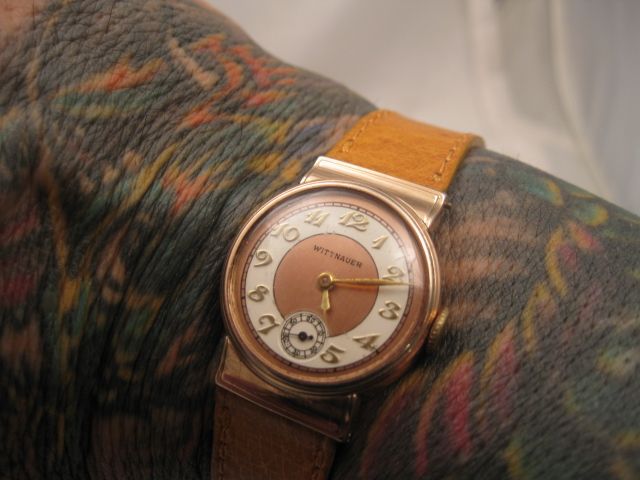 1920 RARE Wittnauer Hood Lug President Rose Gold RGP