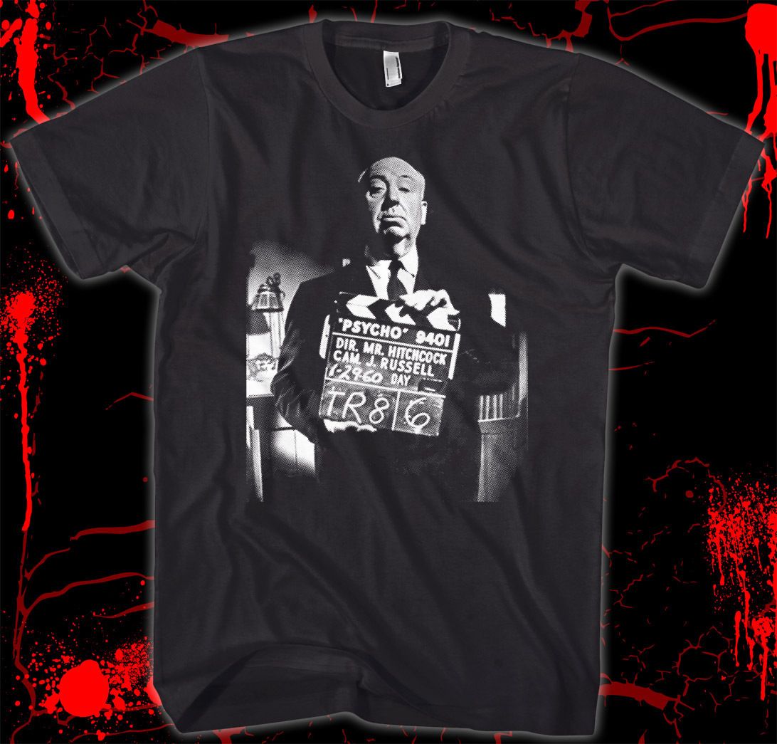 Alfred Hitchcock Psycho 100 Cotton Soft T Shirt