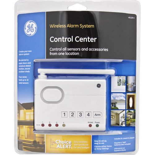 GE Choice Alert Wireless Alarm System Control Center 45129