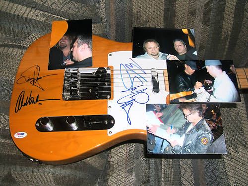 RARE Van Halen Signed Fender Guitar x4 Whole Band Certified by PSA DNA 