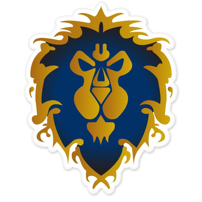 Alliance World of Warcraft WOW Bumper Sticker 4 x 5