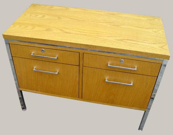 alma alma oak short credenza features oak finish chrome trim and legs 