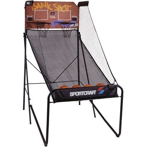 SPORTCRAFT INDOOR BANK SHOT II DUAL BASKETBAL HOOPS ELECTRONIC 