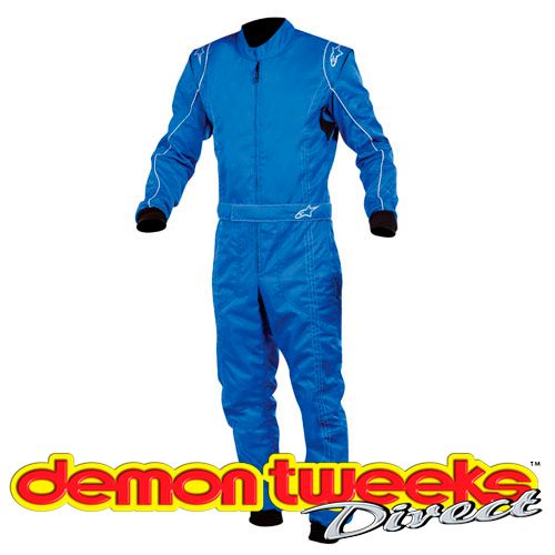 Alpinestars KMX 9 CIK FIA Approved Level 2 Kart Race Suit Blue / White 