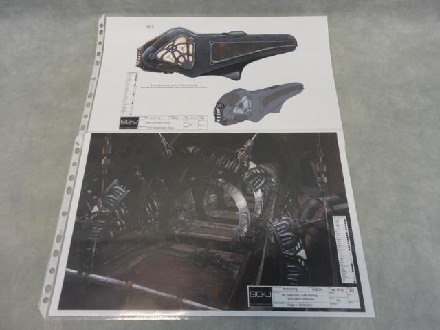 SGU Stargate Production Used Seed SHIP Concept Art Config Plans EP 203 