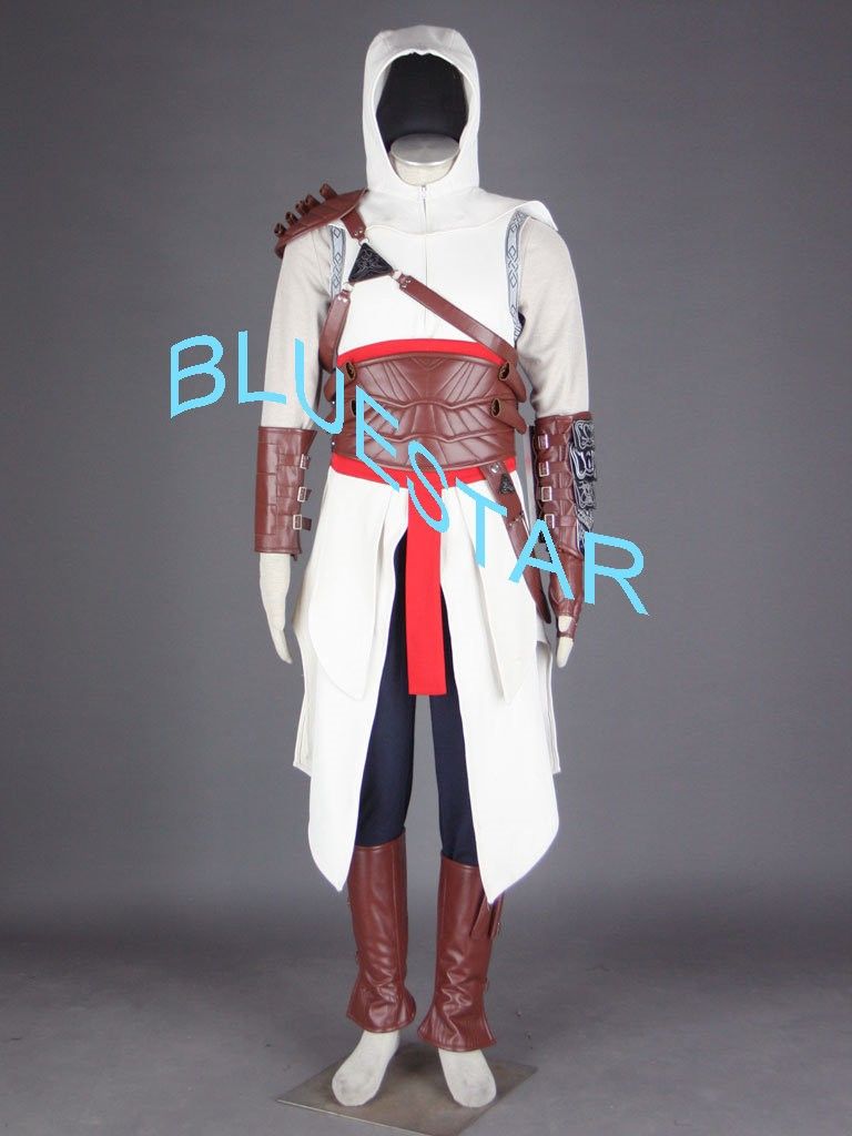 Assassins Creed Altair Cosplay Costume Tailor Made Deluxe Version 