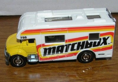 New Loose MBX RV MOTOR HOME MB756 Yellow w/ Matchbox Logo