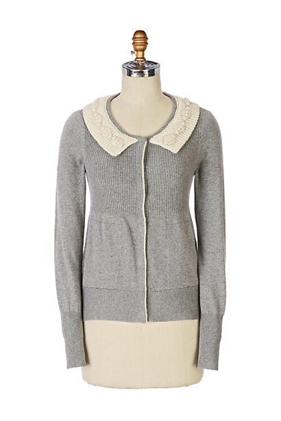 Anthropologie Field Flower Brown Allaire Cardigan Cashmere Sweater 