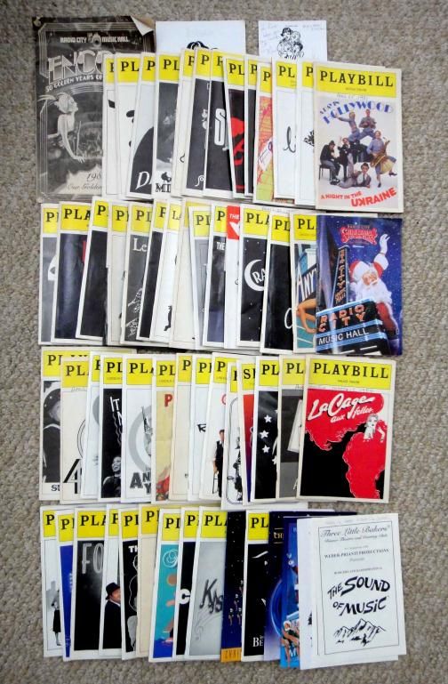 1978 2001 Huge Lot Vintage Theater Playbills 60 PC