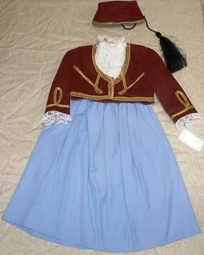 Greek Amalia Traditional Suit for ages 2 16 or more years old