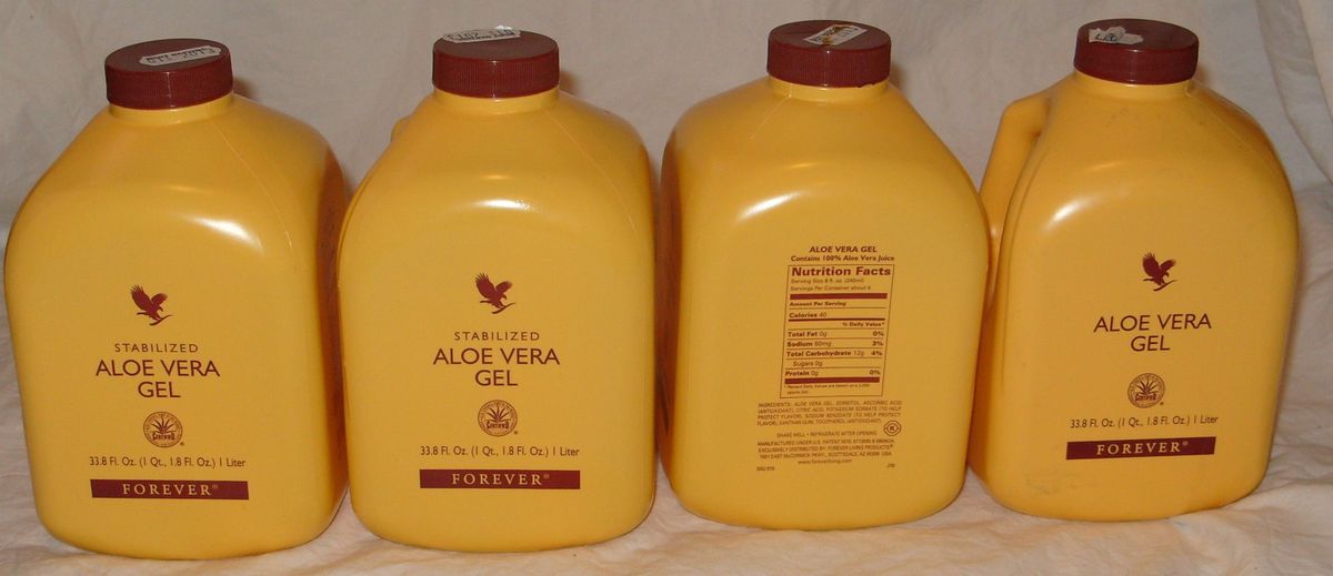   Living Aloe Vera Gel or Aloe Berry Nectar Drink 4 x 1 Litre