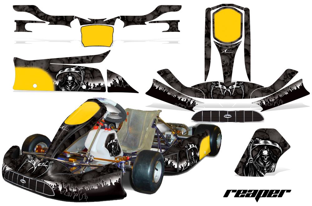 AMR Racing Graphic Sticker Kit Tony Kart Venox Parts Accessories Grim 