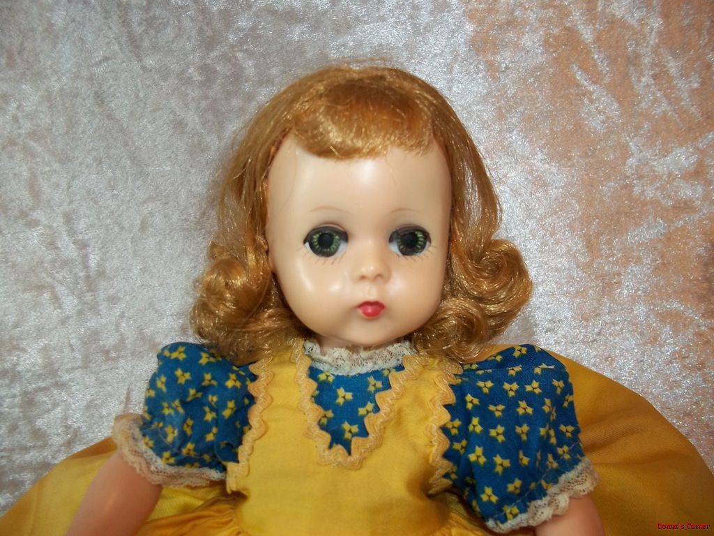 up for sale is a vintage lissy doll that stands 12 tall she is in