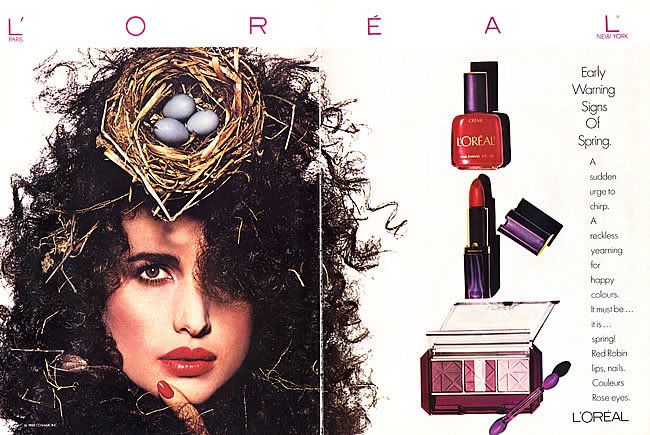 title l oreal ad featuring andie macdowell condition grade very good 