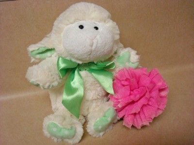 Animal Adventure Baby Lamb Sheep Mint Green Plush Nice