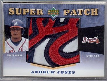 Andruw Jones 2004 Upper Deck Jersey Super Logo Patch